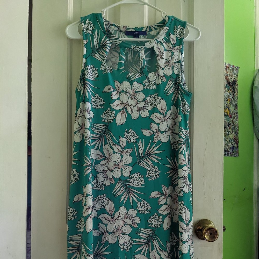 Comfortable Floral Mini Dress